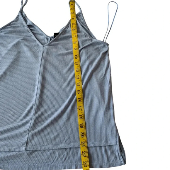 Gentle Fawn Tank Top Double V Neck Light Blue Spaghetti Strap Fairy Y2K Women M - Picture 9 of 10